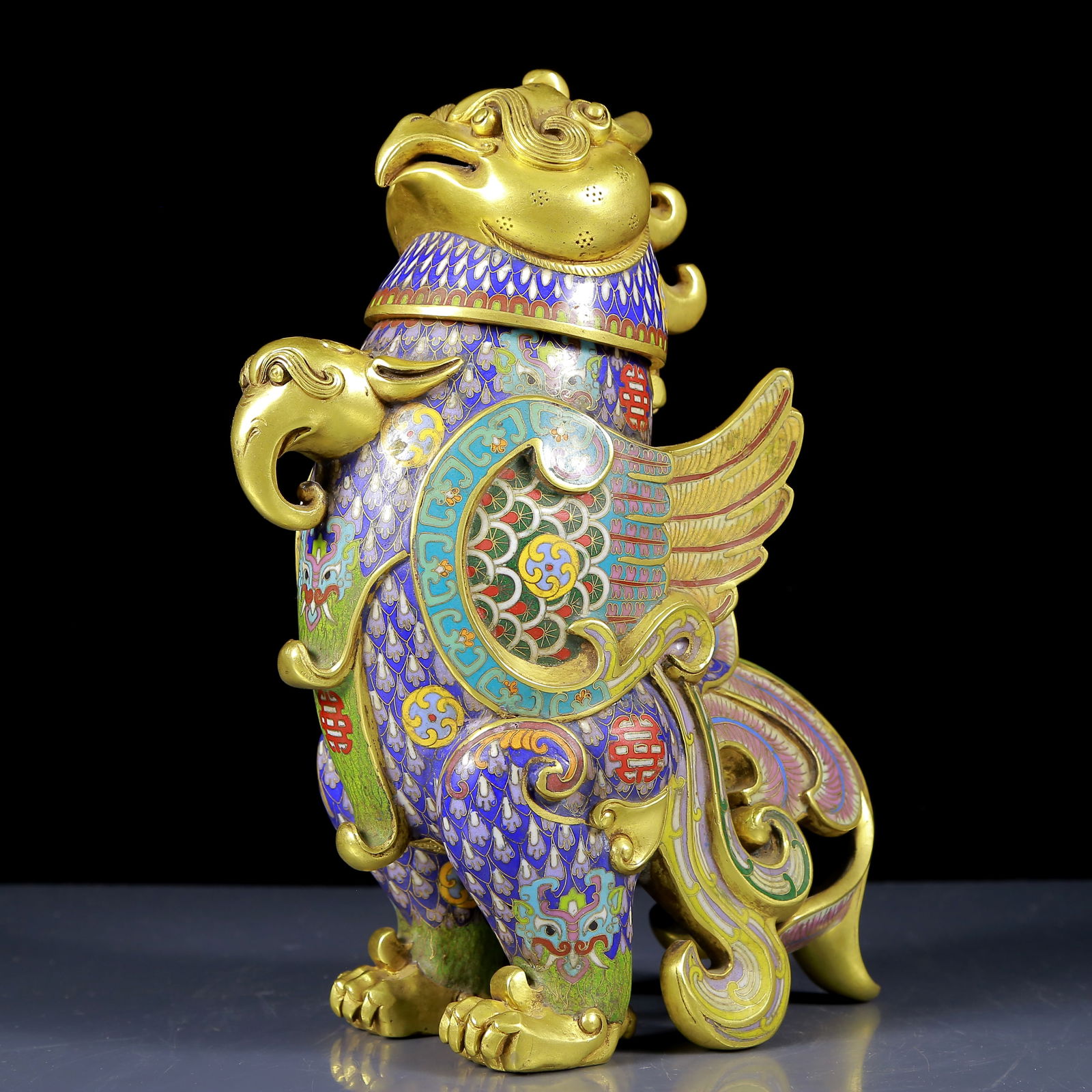 A Rare Cloisonne Phoenix Pattern Censer - 8