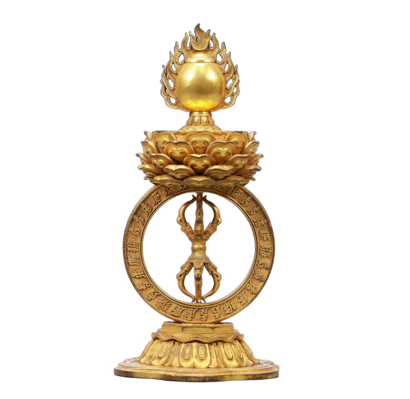 A Rare Gilt Bronze Vajry Pestle Ornament (1 of 7)