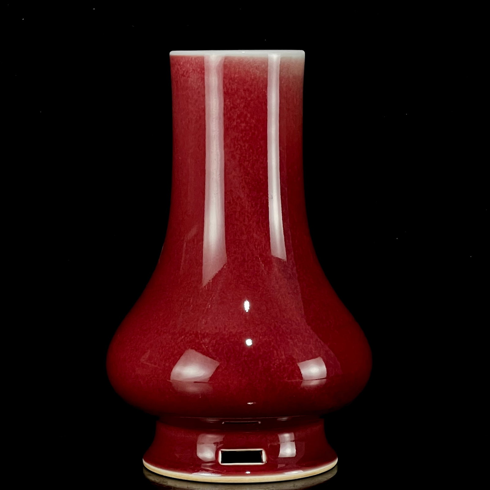 An Exquisite Ji Red Glazed Vase (1 of 8)