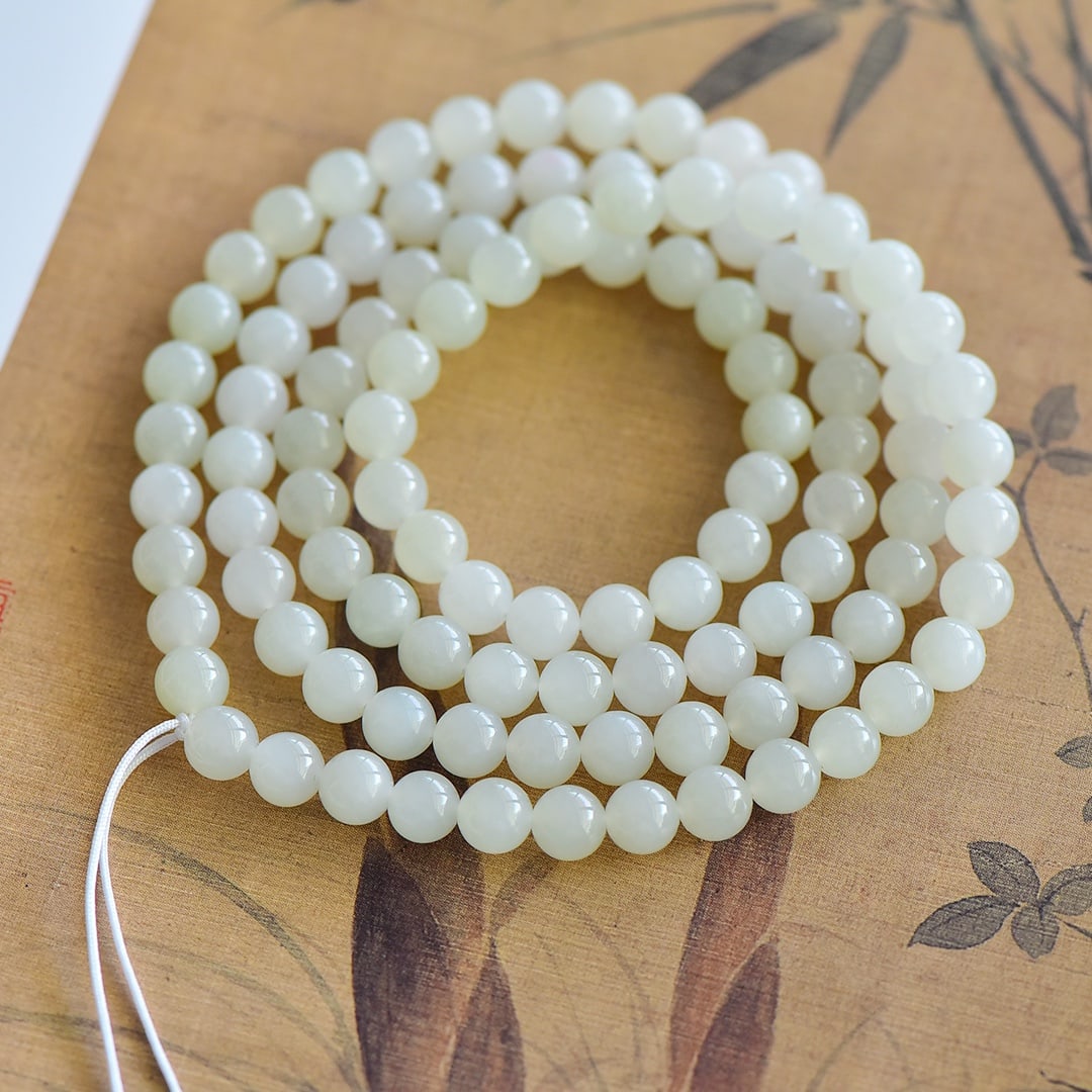 An Exquisite White Jade Bracelets - 6