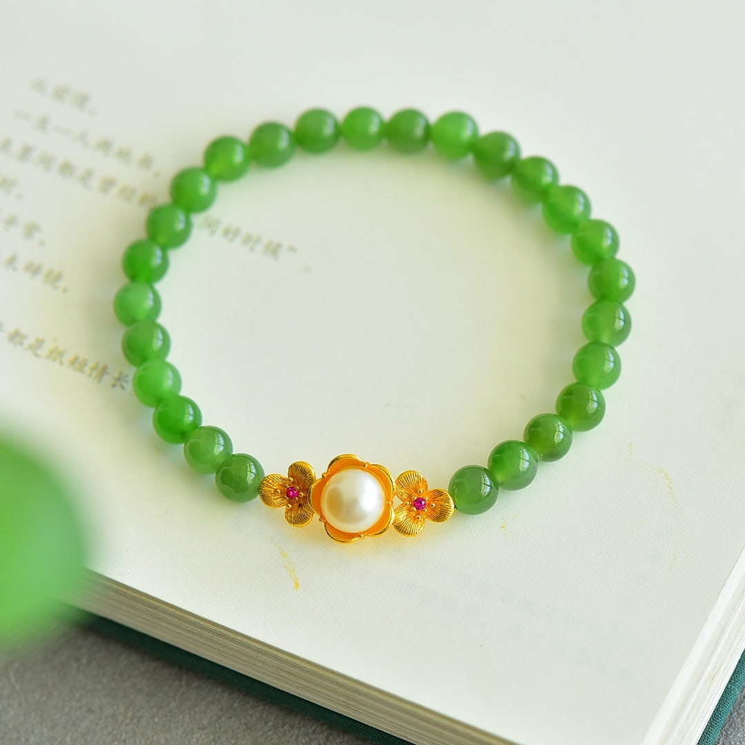 An Exquisite Jasper Bracelets - 5