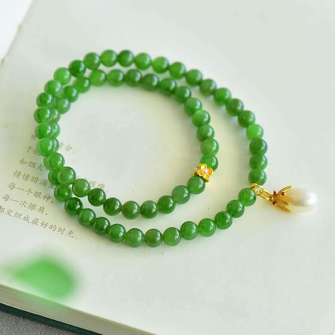 An Exquisite Jasper Bracelets - 4