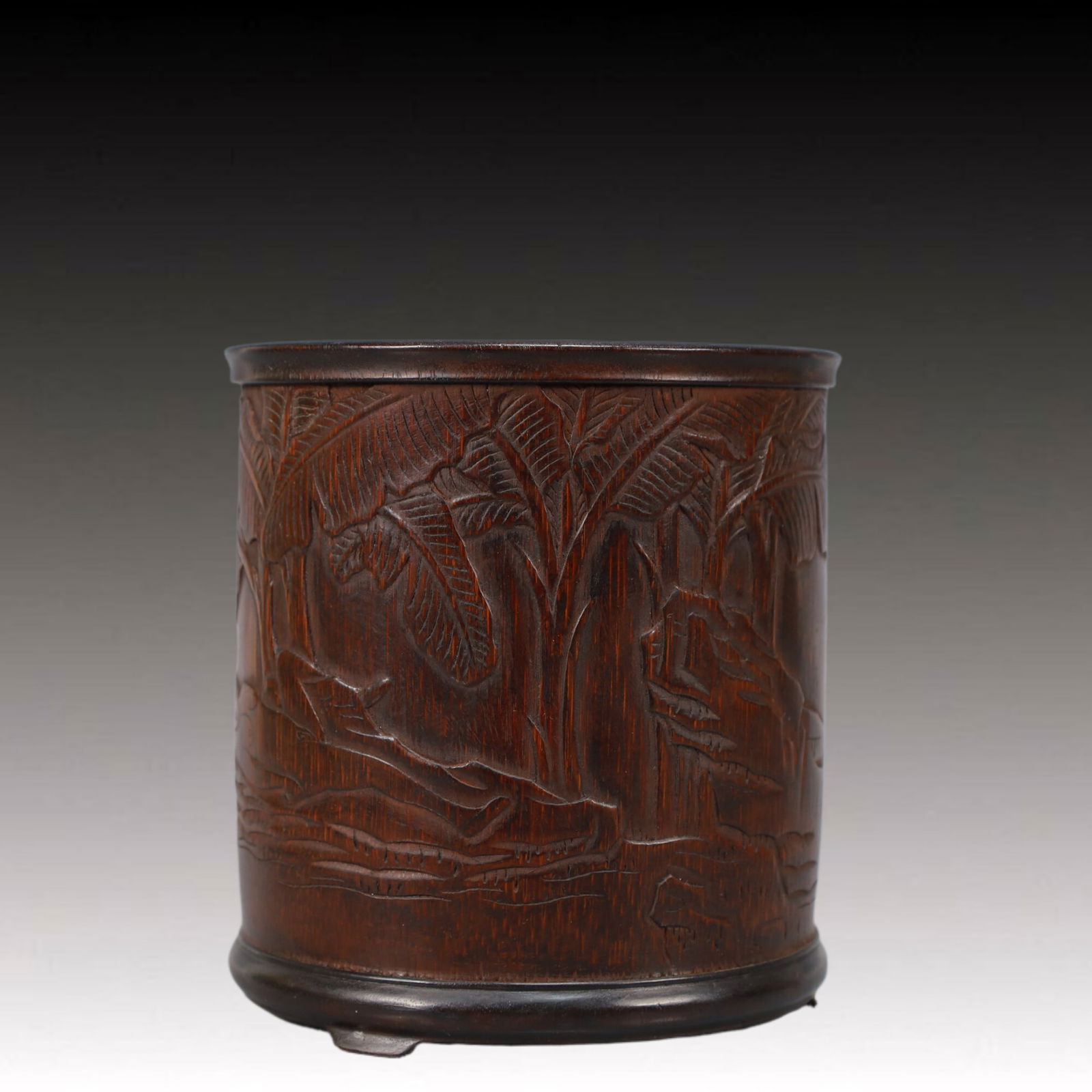An Exquisite Bamboo Figure Pattern Brush Pot - 2