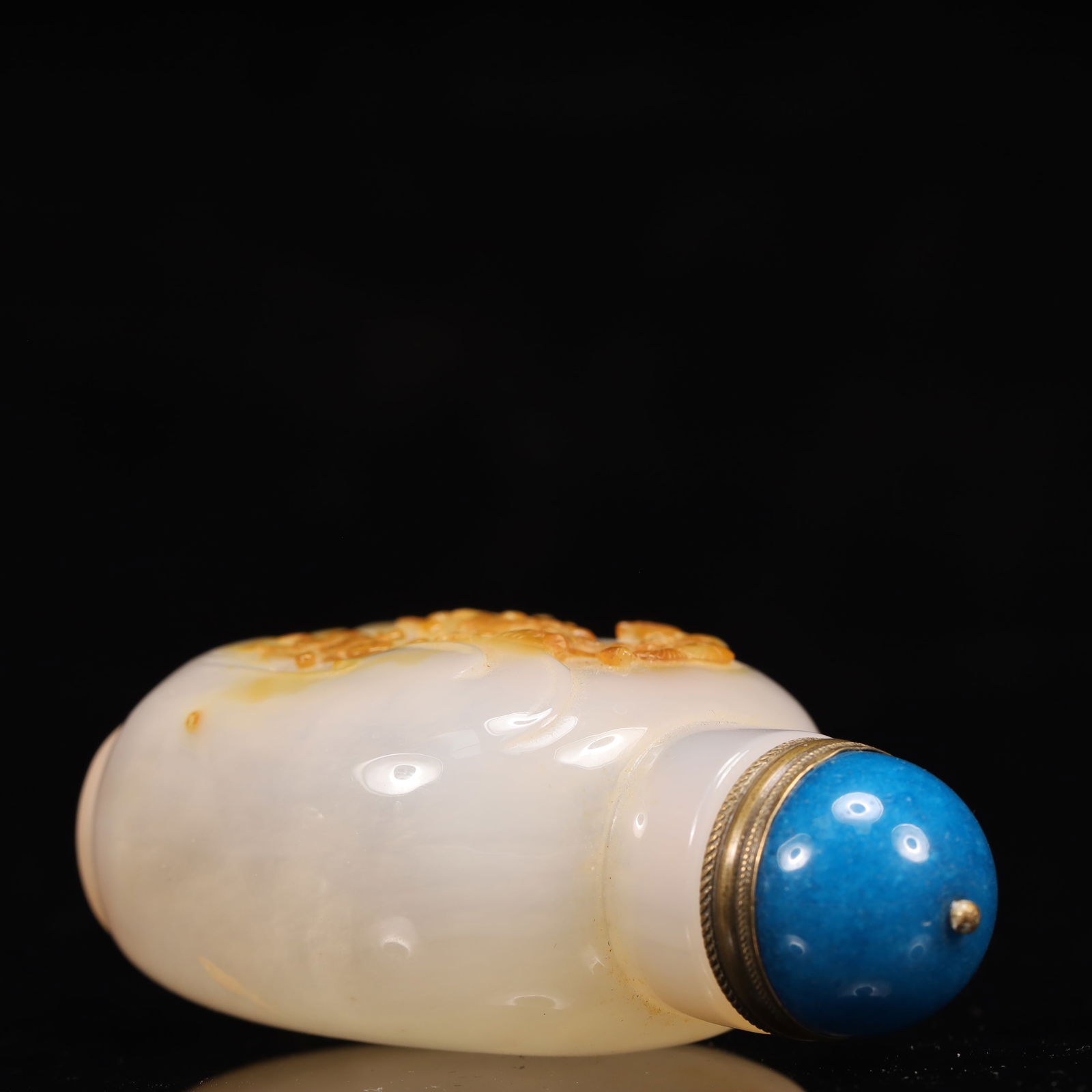 An Exquisite Agate Monkey Pattern Snuff Bottle - 7