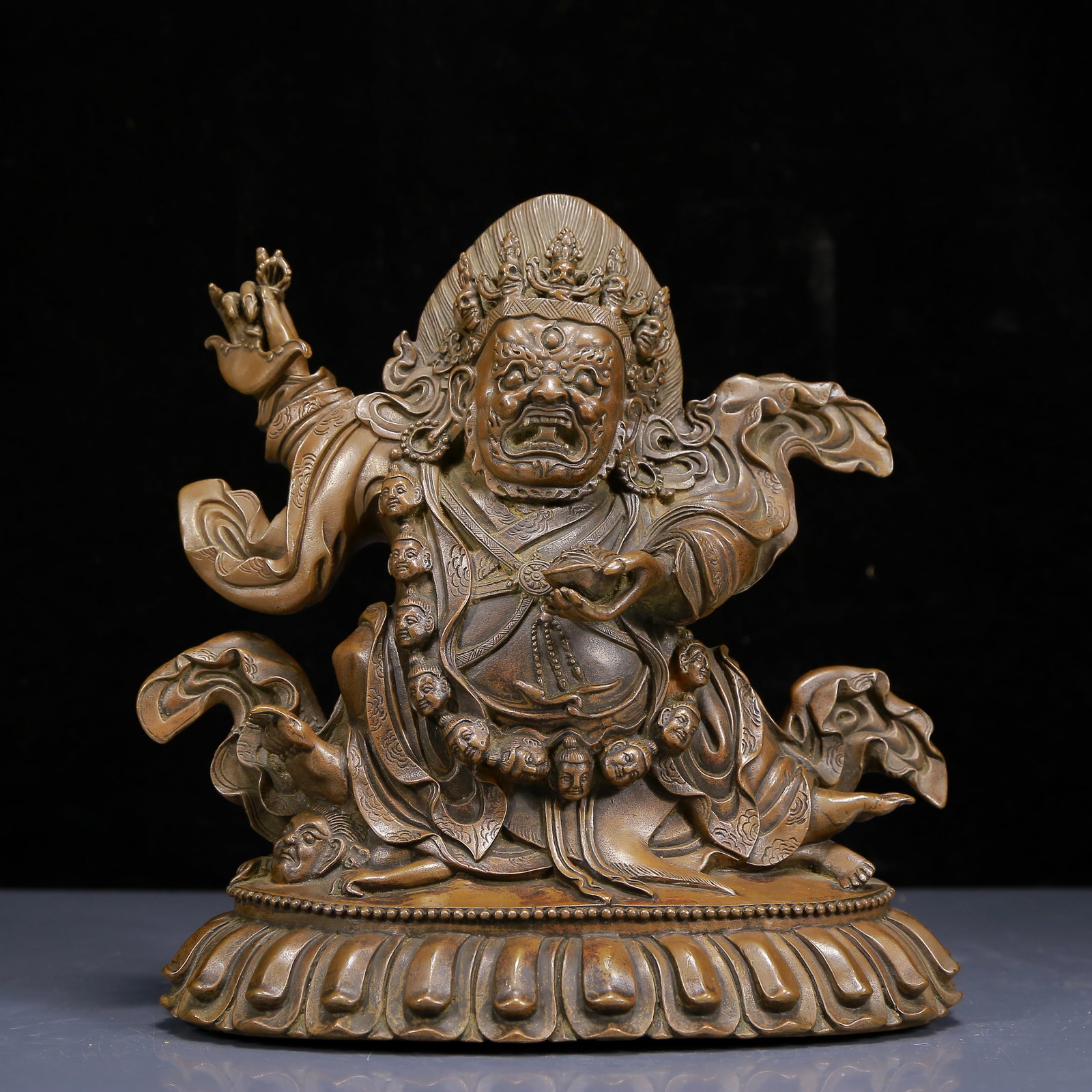 A Solemn Bronze Statue of Vajra (1 of 9)