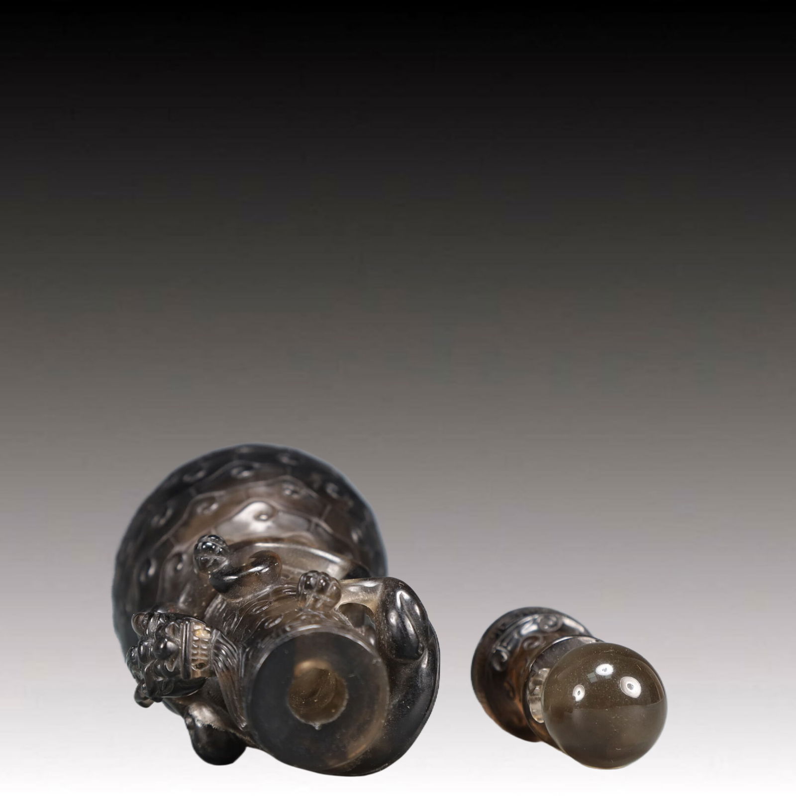 An Exquisite Crystal Auspicious Beast Pattern Vase - 7