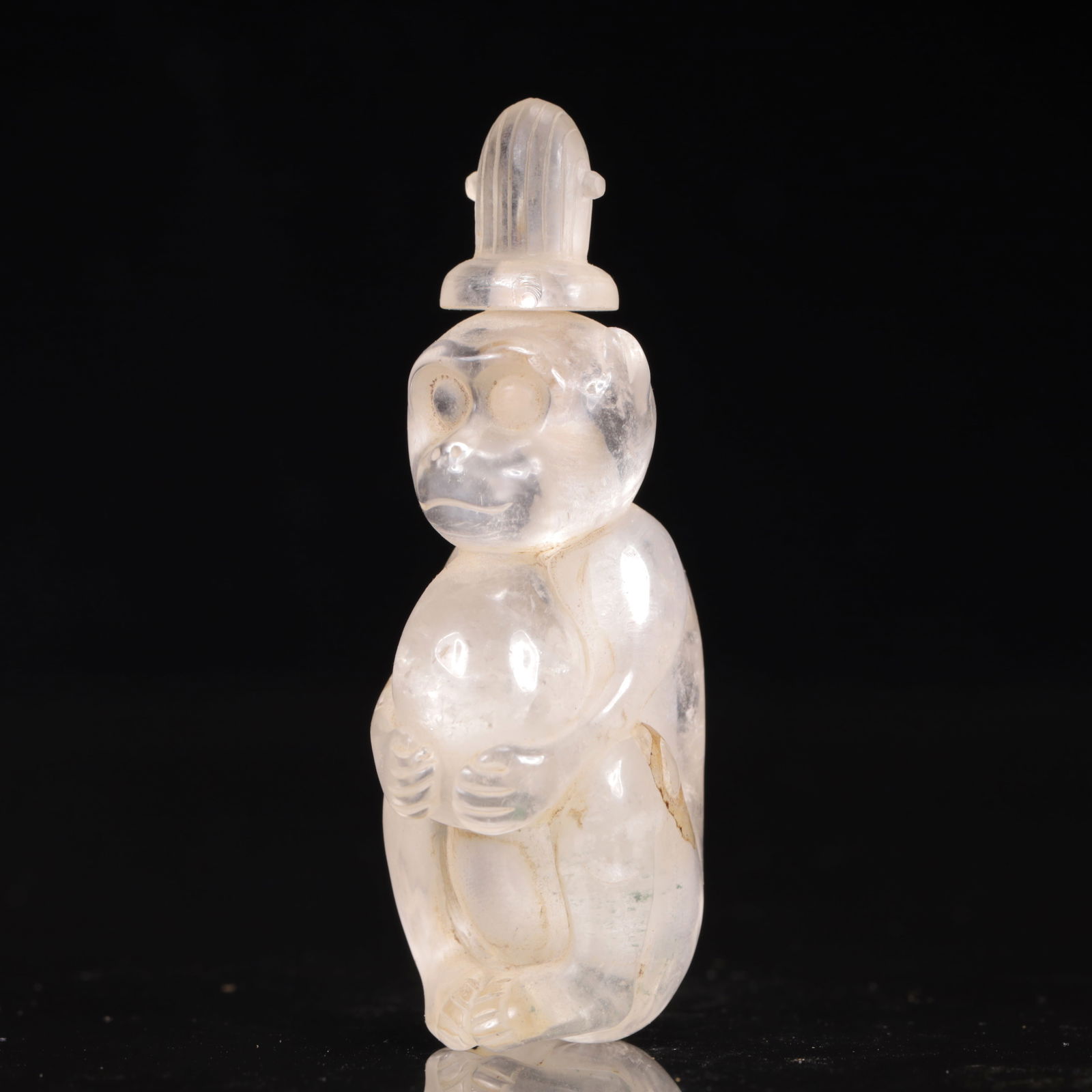 An Exquisite Crystal Monkey Ornament - 2