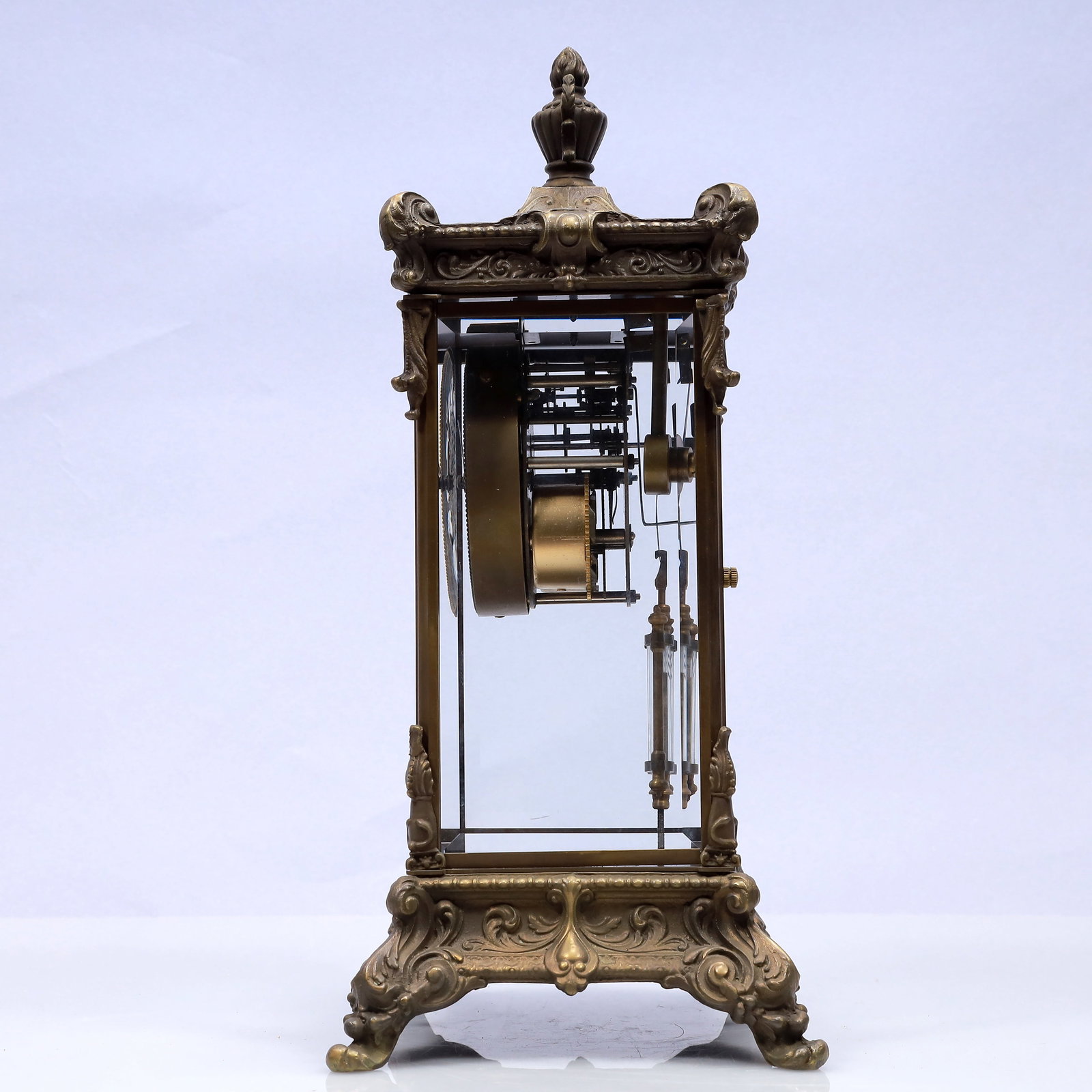 An Exquisite Copper Beast Pattern Table Clock Ornament - 5