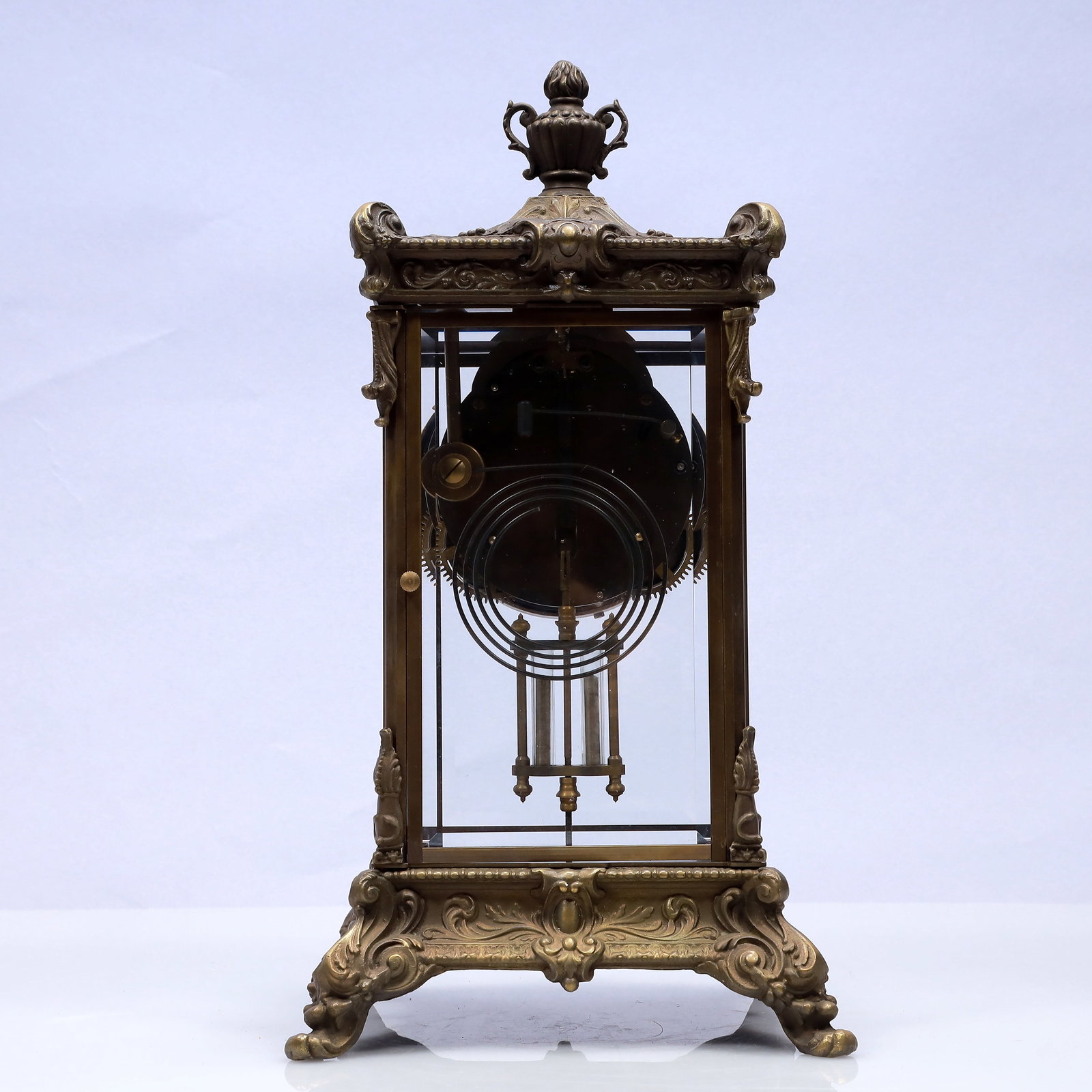 An Exquisite Copper Beast Pattern Table Clock Ornament - 6