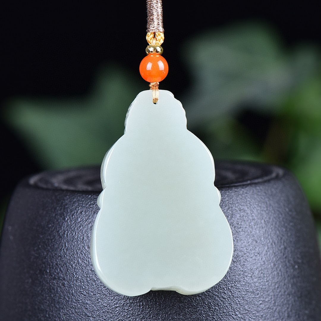 An Exquisite White Jade Dragon Pattern Pendant - 5