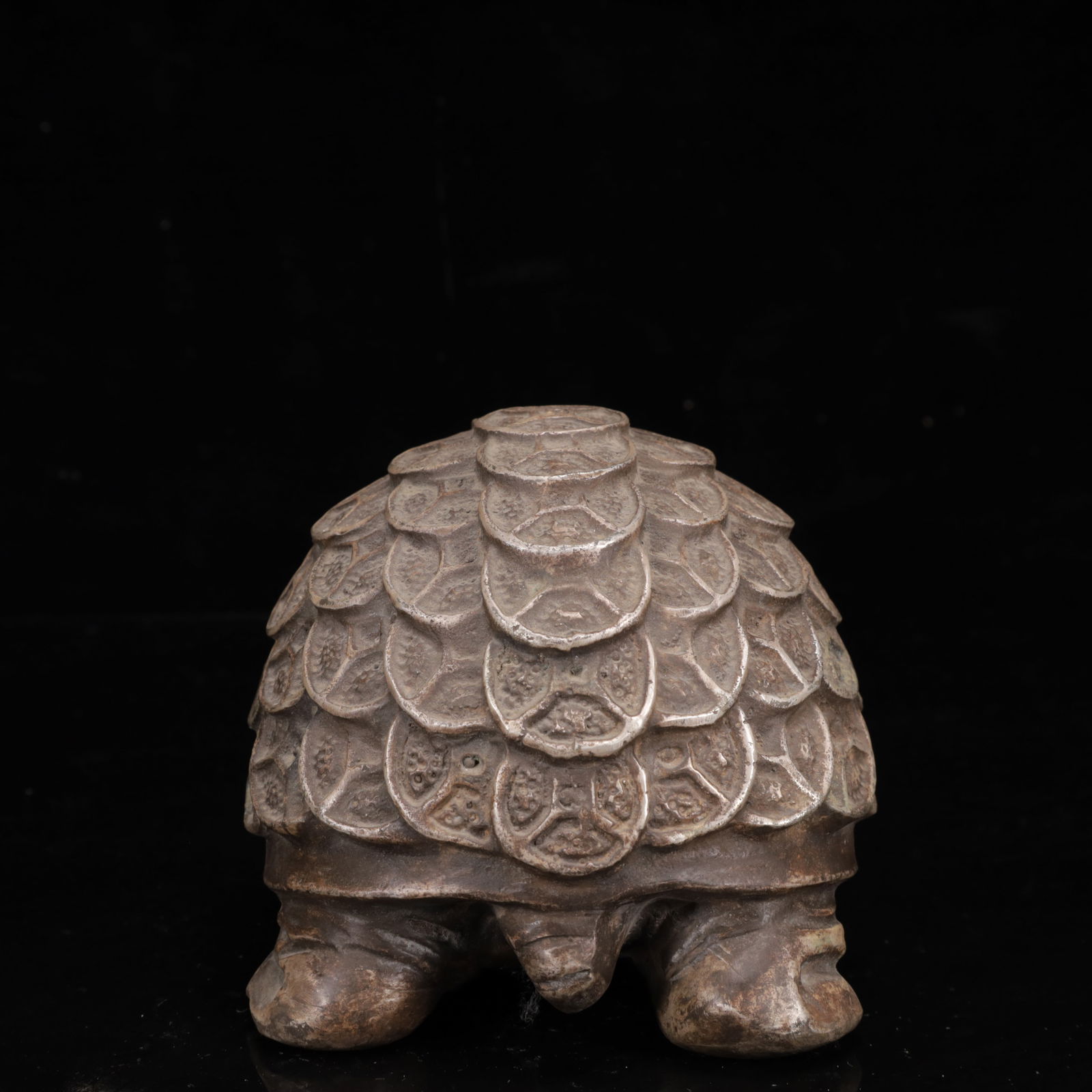 An Exquisite Silver Turtle Ornament - 10