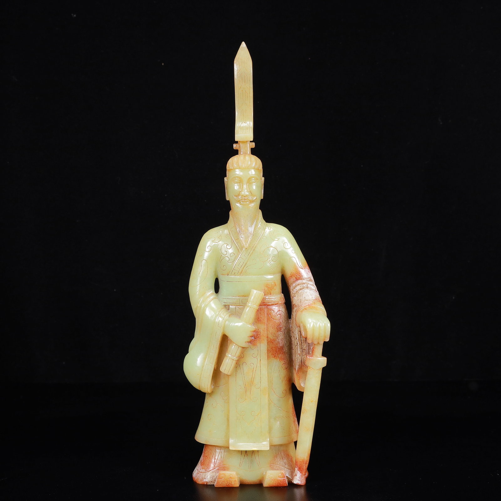 An Exquisite White Jade Figure Ornament (1 of 14)