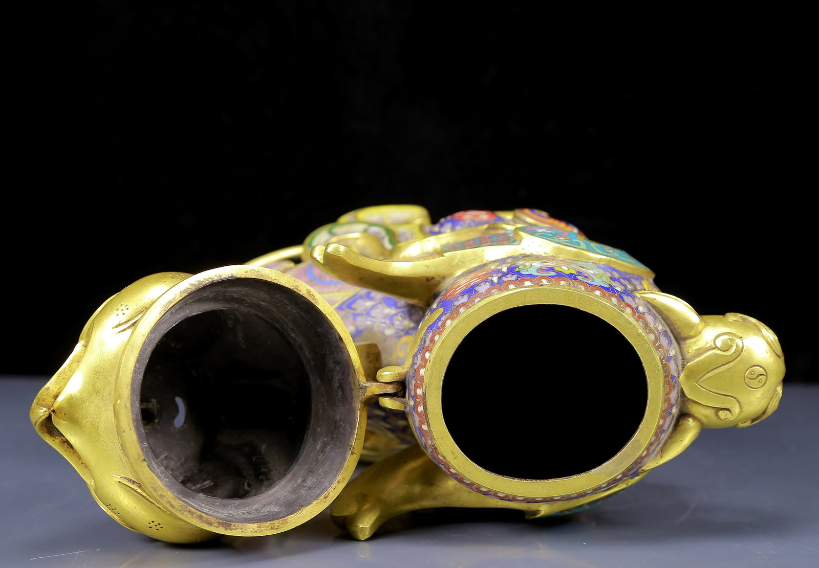 A Rare Cloisonne Phoenix Pattern Censer - 11