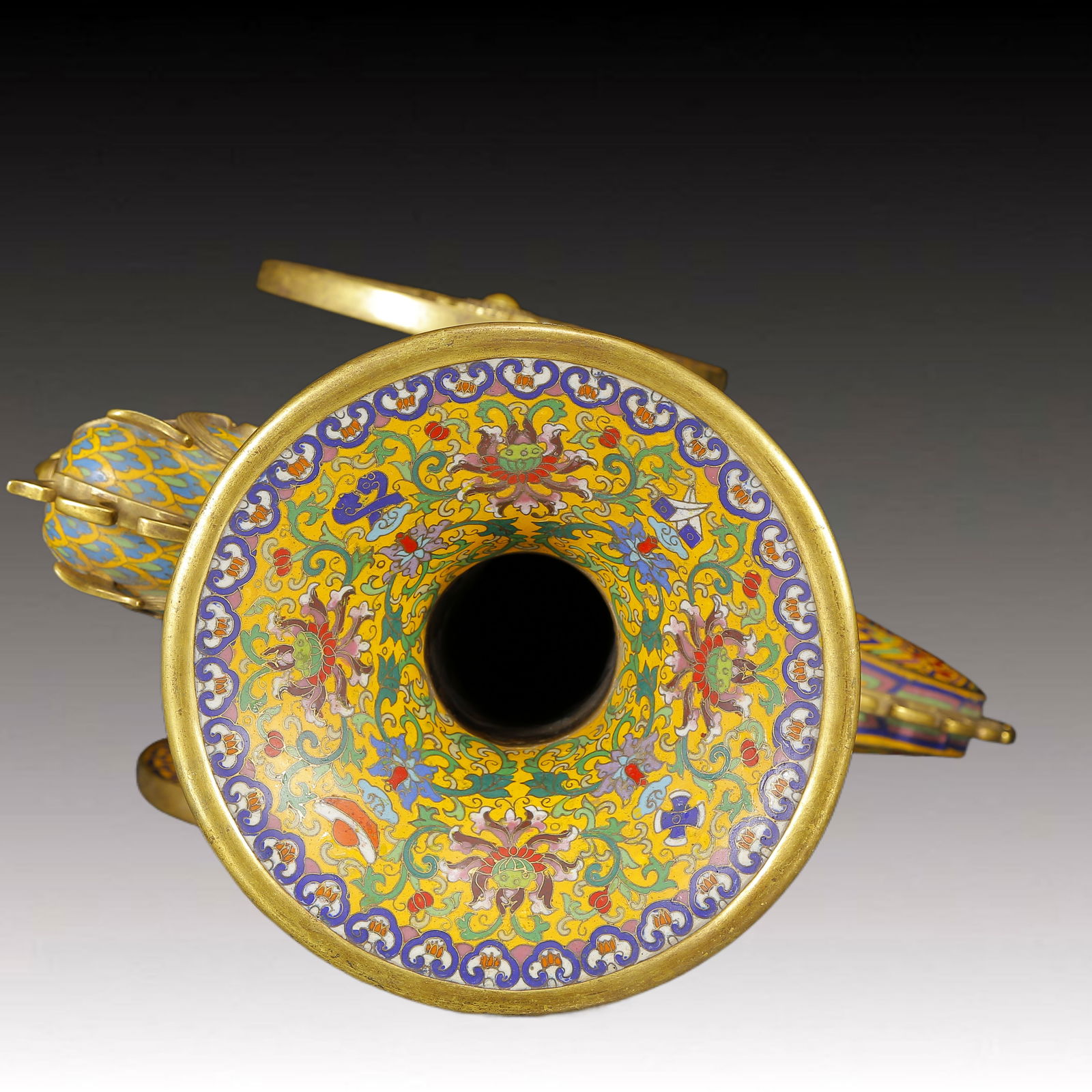 A Huge Cloisonne Phoenix Pattern Vase - 8