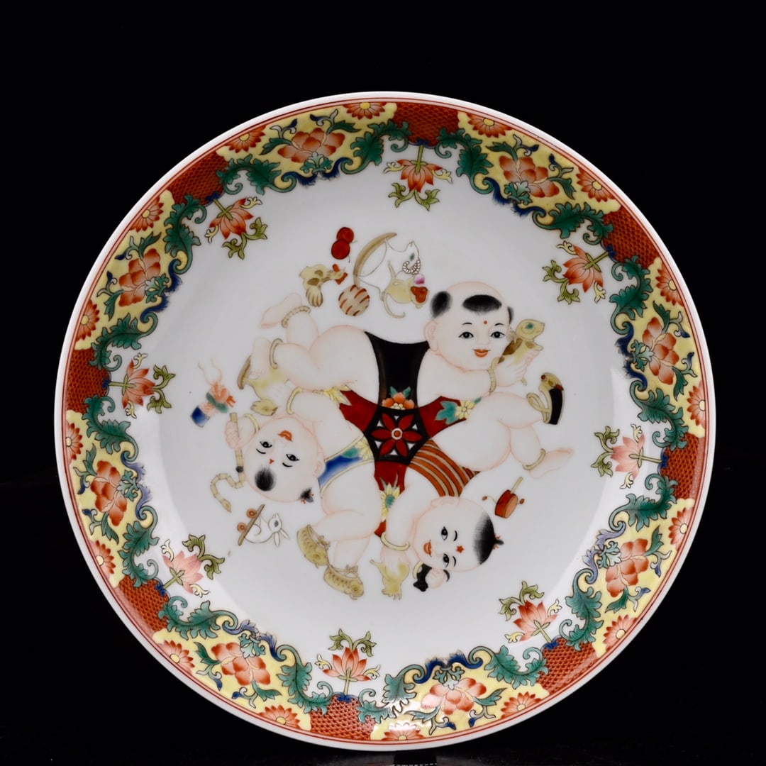 An Exquisite Enamel Figure Pattern Plate - 6