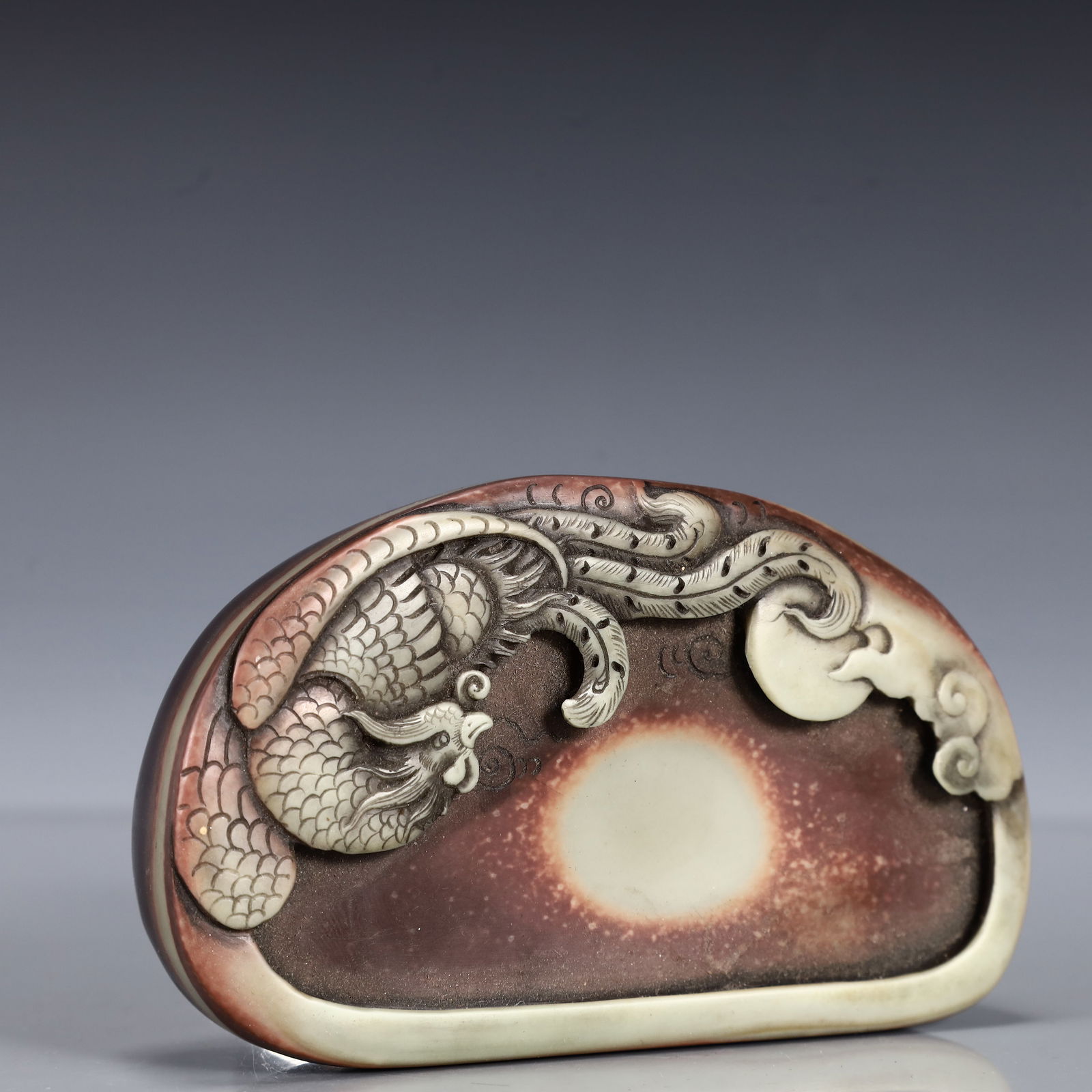 A Rare Phoenix Pattern Inkstone - 3
