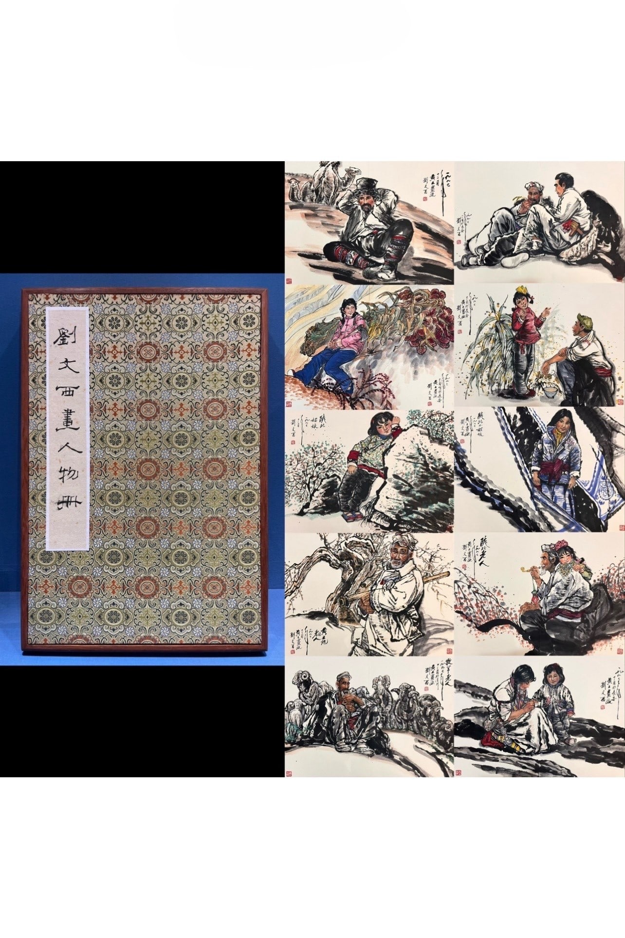 A Chinese Album Ink Painting of Figure on Paper (1 of 14)