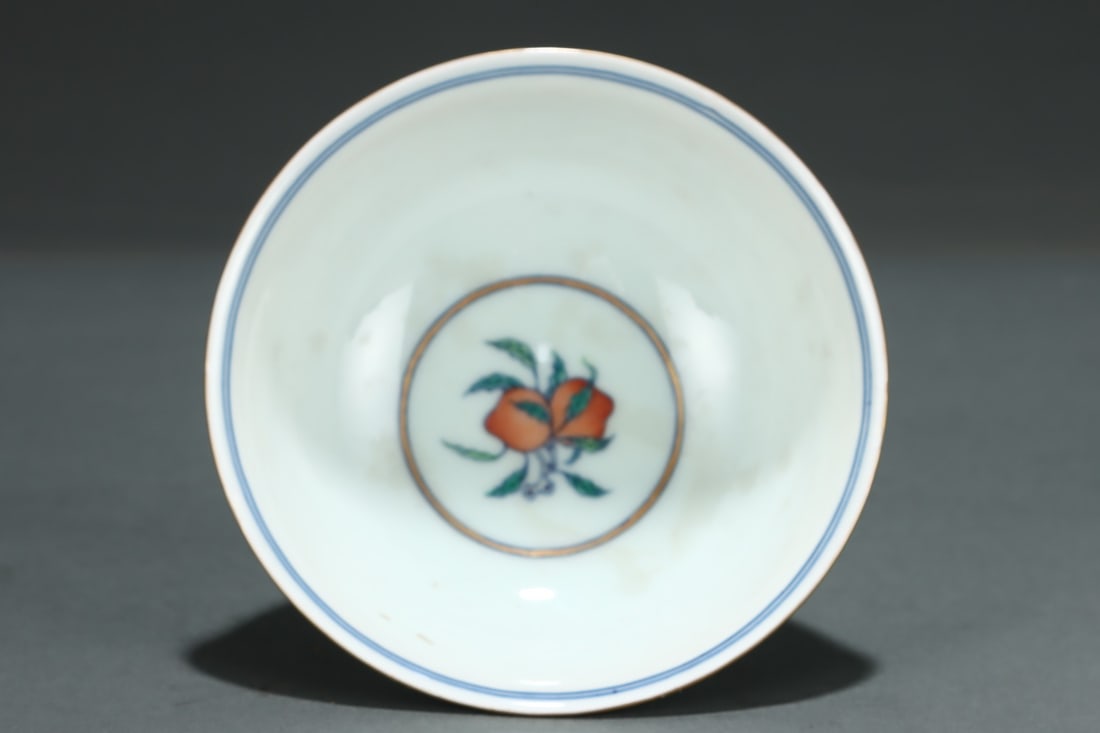 An Exquisite Doucai Eight Treasures Pattern Stem Cup - 6