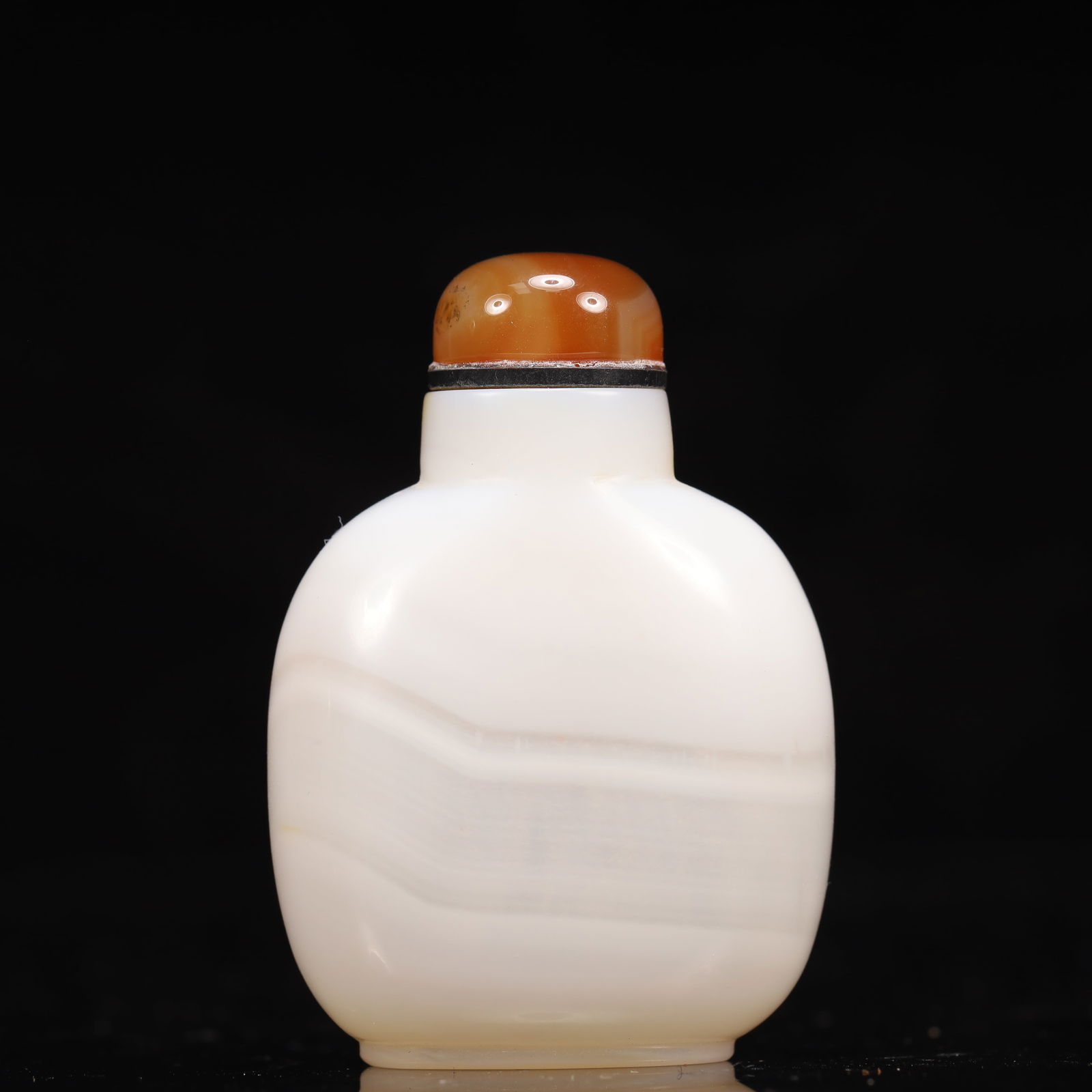 An Exquisite Agate Auspicious Beast Pattern Snuff Bottle - 5
