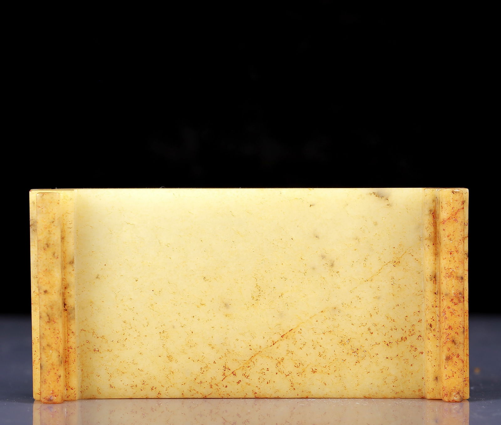 An Exquisite Hetian Figure Pattern Ink Bed - 7