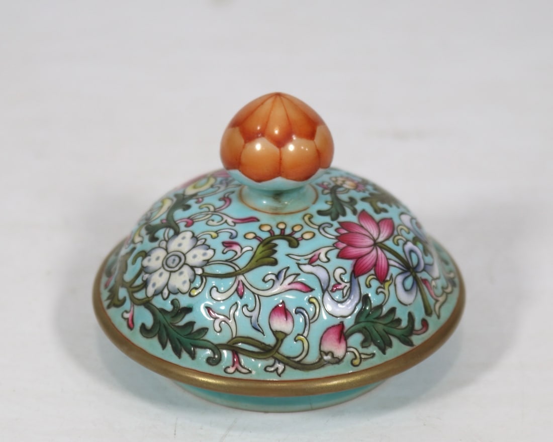 An Exquisite Turquoise Glazed Lotus Pattern Pot - 6