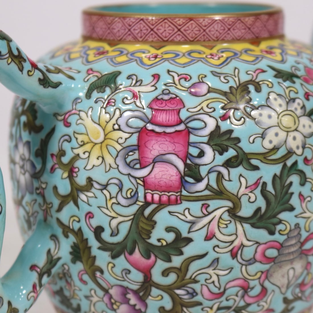 An Exquisite Turquoise Glazed Lotus Pattern Pot - 7