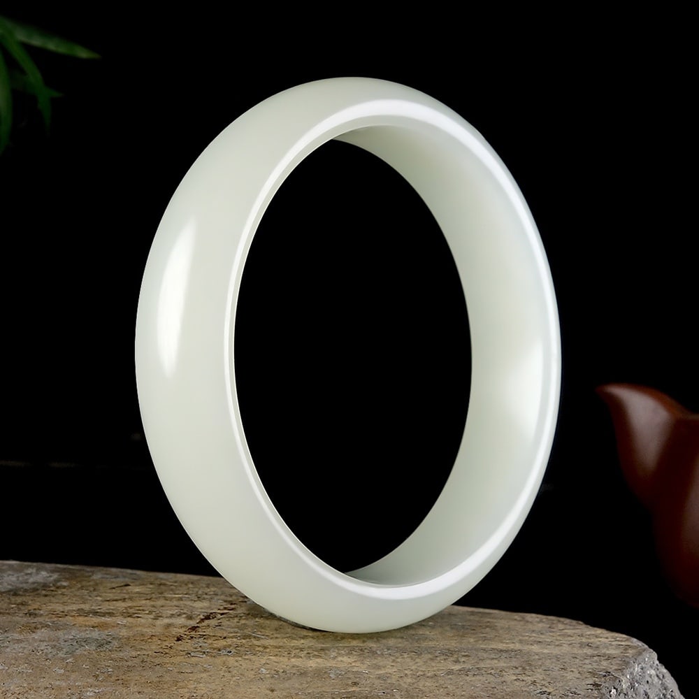 An Exquisite White Jade Bracelets - 6