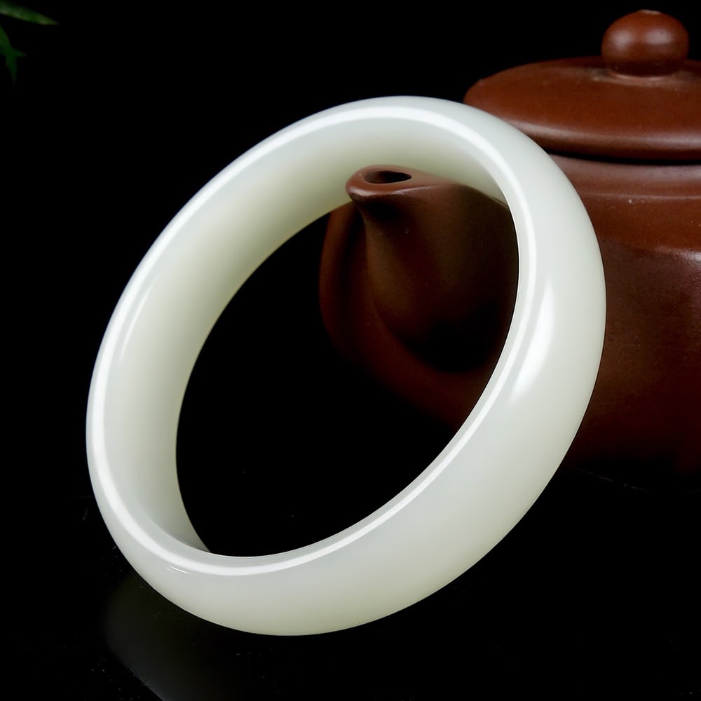 An Exquisite White Jade Bracelets - 7