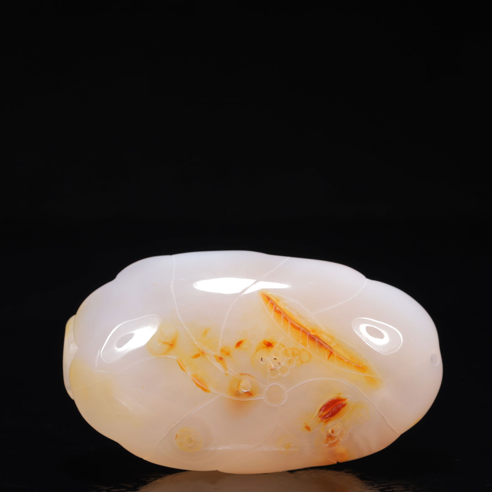 An Exquisite Agate Dragon Pattern Ornamen - 5