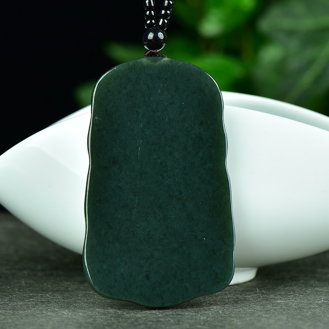 An Exquisite Jasper Dragon Pattern Pendant - 6