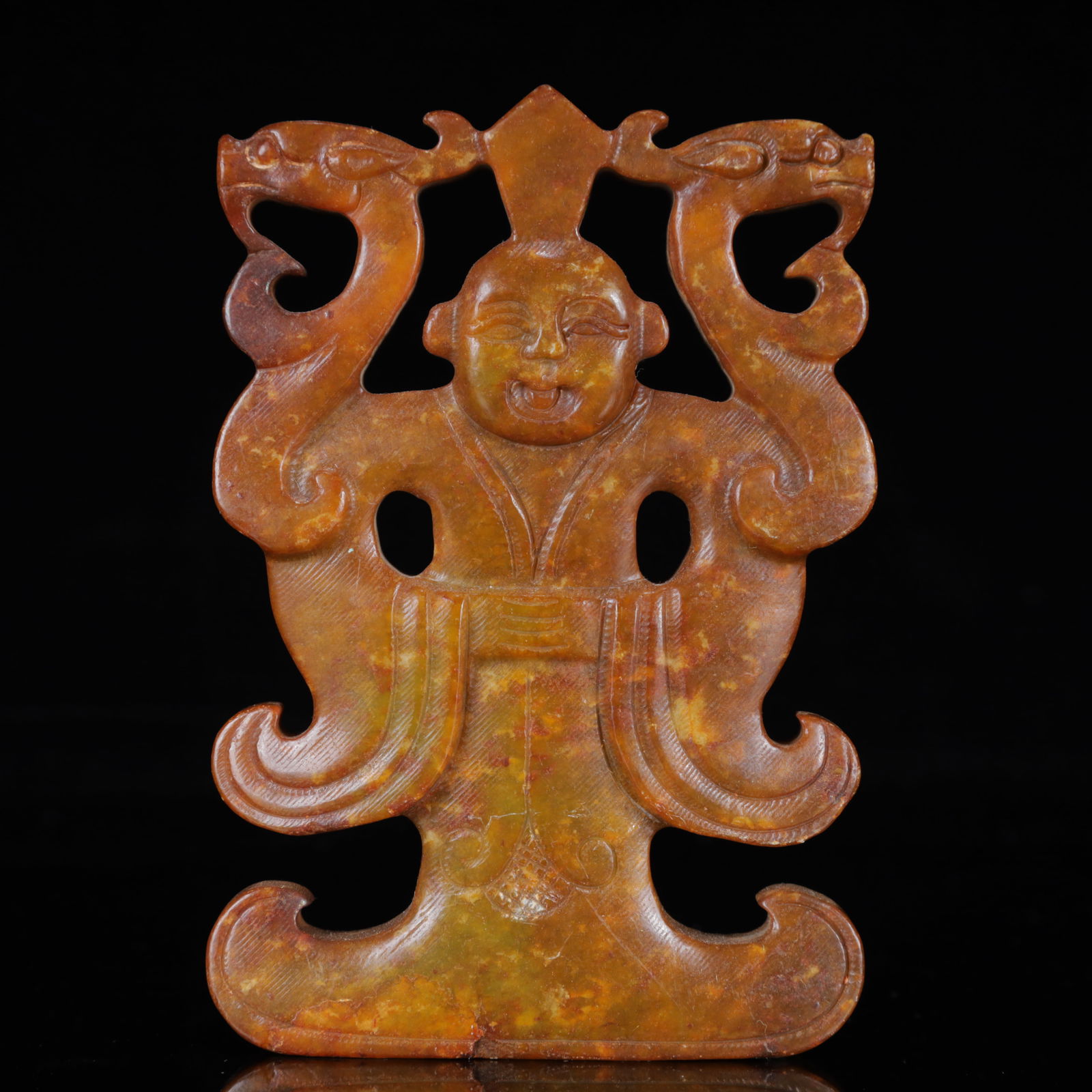 A Rare Gaogu yu Figure Ornament (1 of 6)