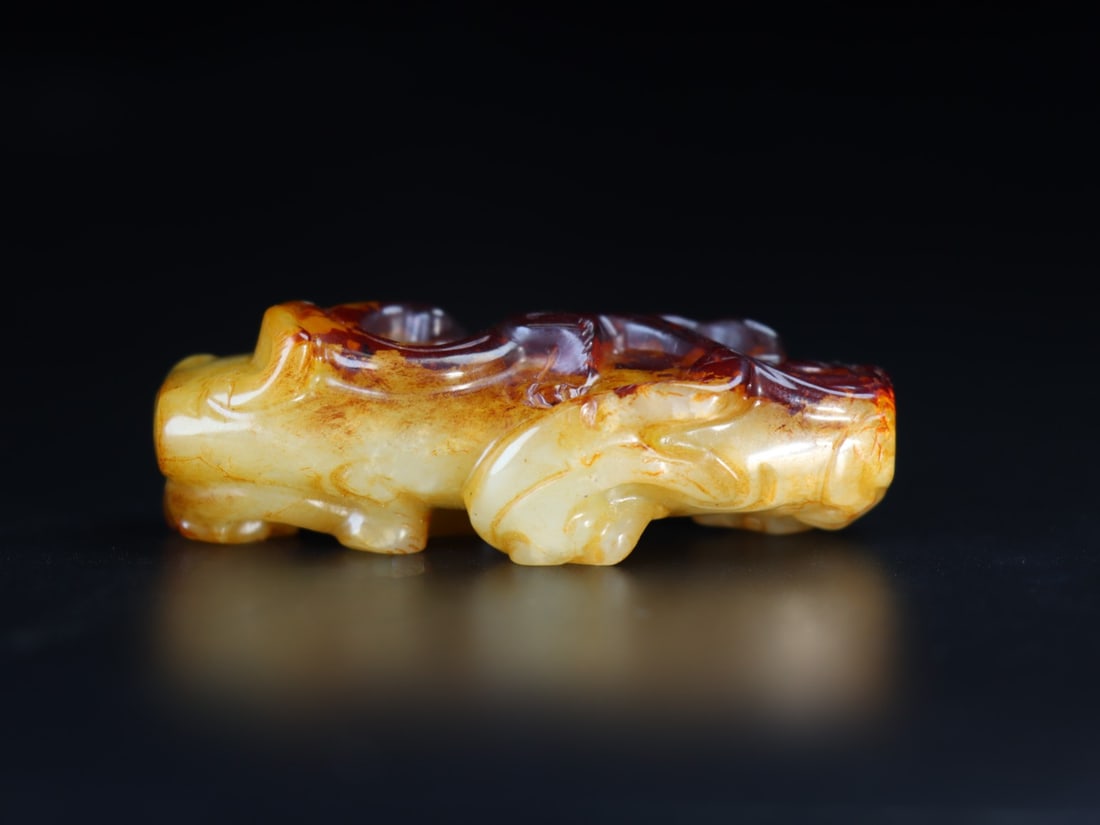 A Exquisite Hetian jade Beast-Face Pattern Ornament - 3