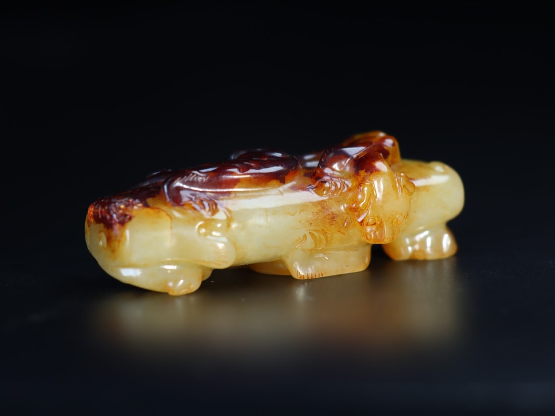 A Exquisite Hetian jade Beast-Face Pattern Ornament - 4