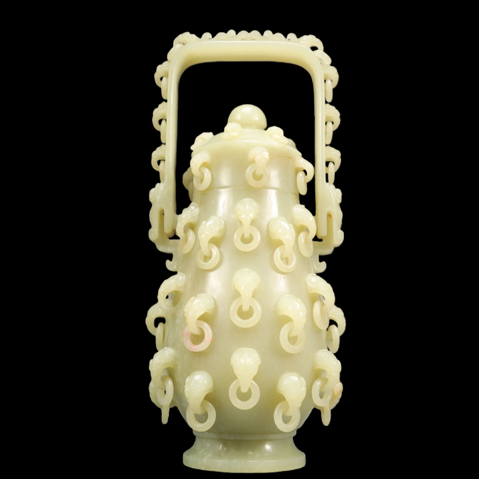A Exquisite White Jade Ewer: A Exquisite White Jade Ewer Qing Dynasty, China Size:3.9inx8.3in Weight:750g白玉执壶 中国清代 Size:10cmx21cm Weight:750g