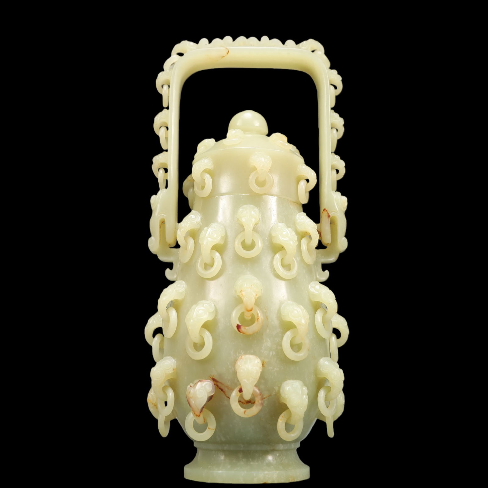 A Exquisite White Jade Ewer - 5