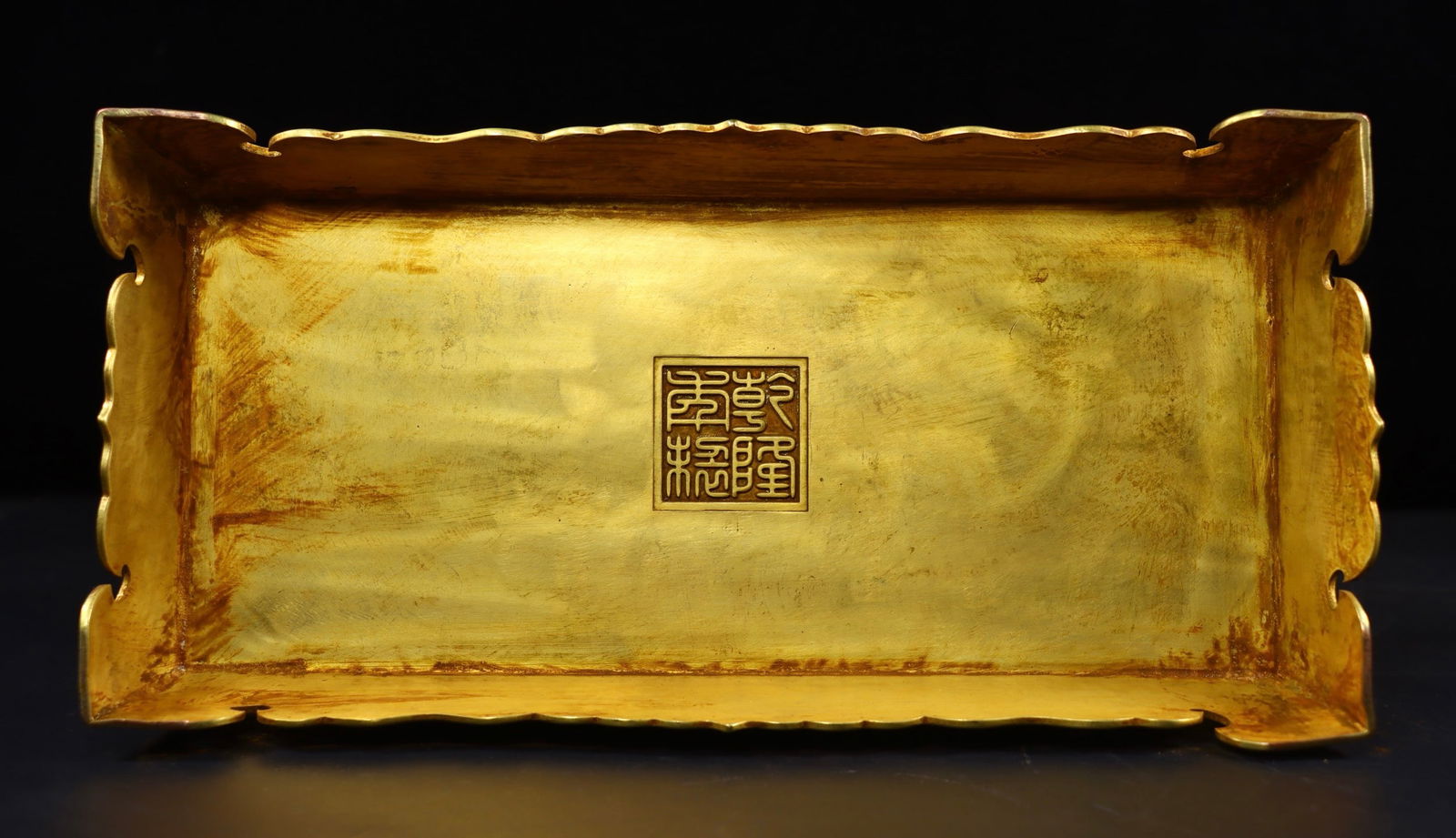 An Exquisite Gilt Bronze Buddha Statue Pattern Screen - 9