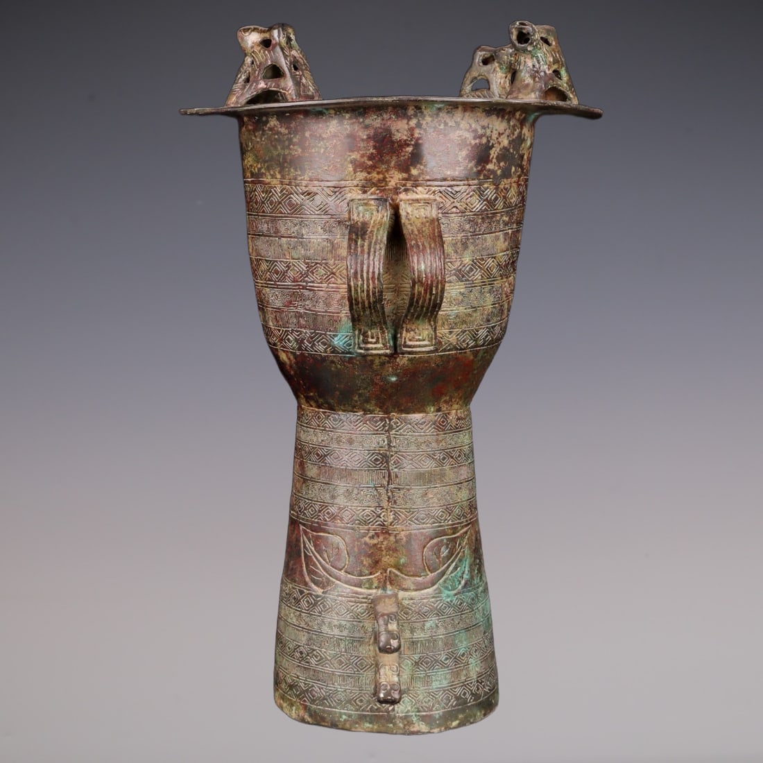 An Exquisite Bronze Auspicious Beast Pattern Ornament - 5