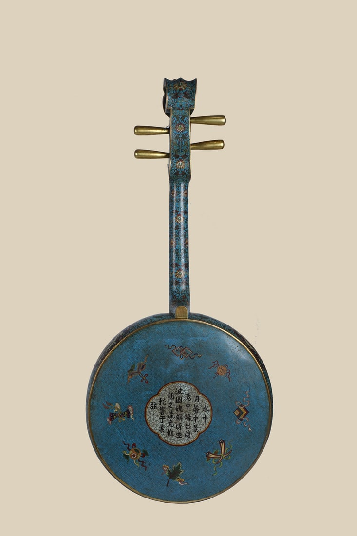 An Exquisite Cloisonne Inlaid White Jade Flower and Bird Pattern Dragon Pattern Ornament - 2