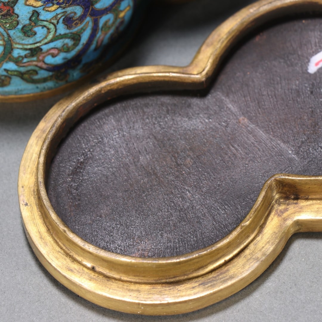 An Exquisite Cloisonne Lotus Pattern Dragon Pattern Fish Pattern Box - 4