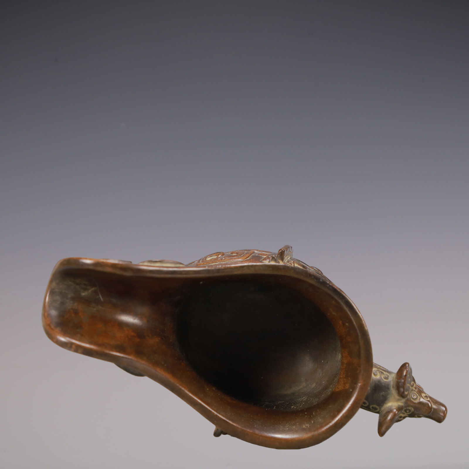 A Exquisite Eaglewood Beast-Face Pattern Goblet - 7