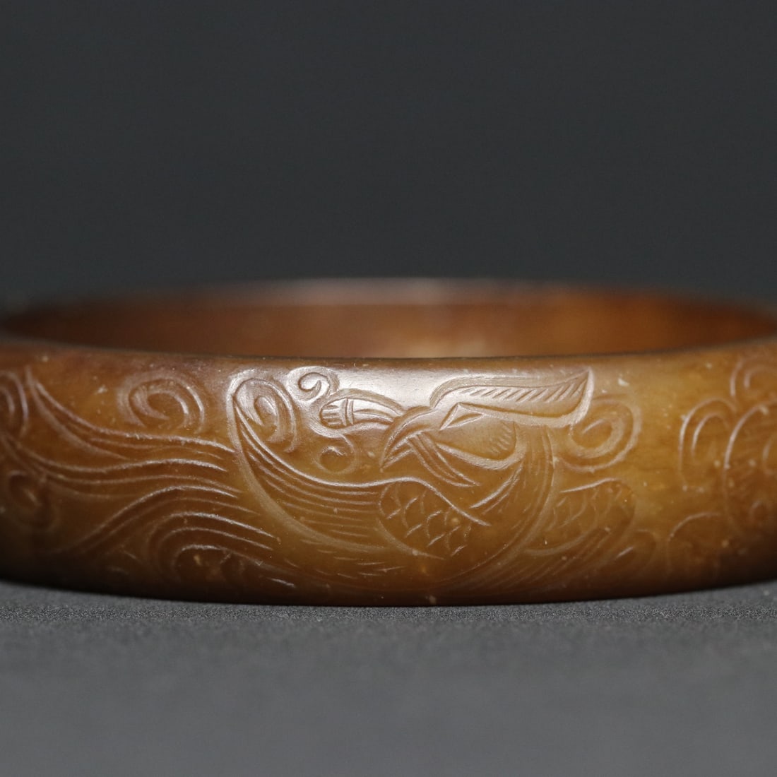 An Exquisite White Jade Auspicious Beast Pattern Bracelets - 9