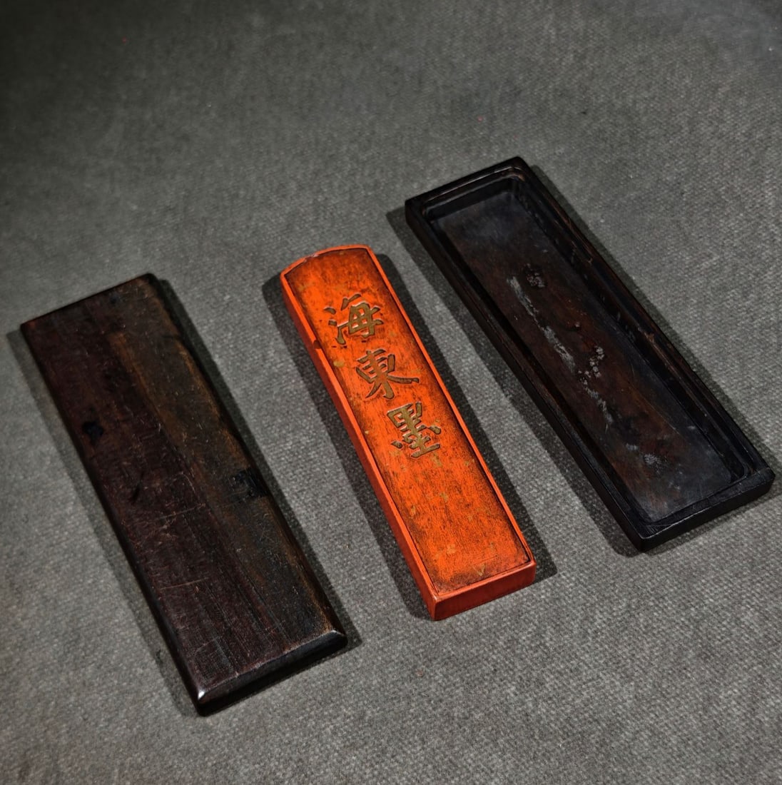 An Exquisite Flower Pattern Inkstone - 3