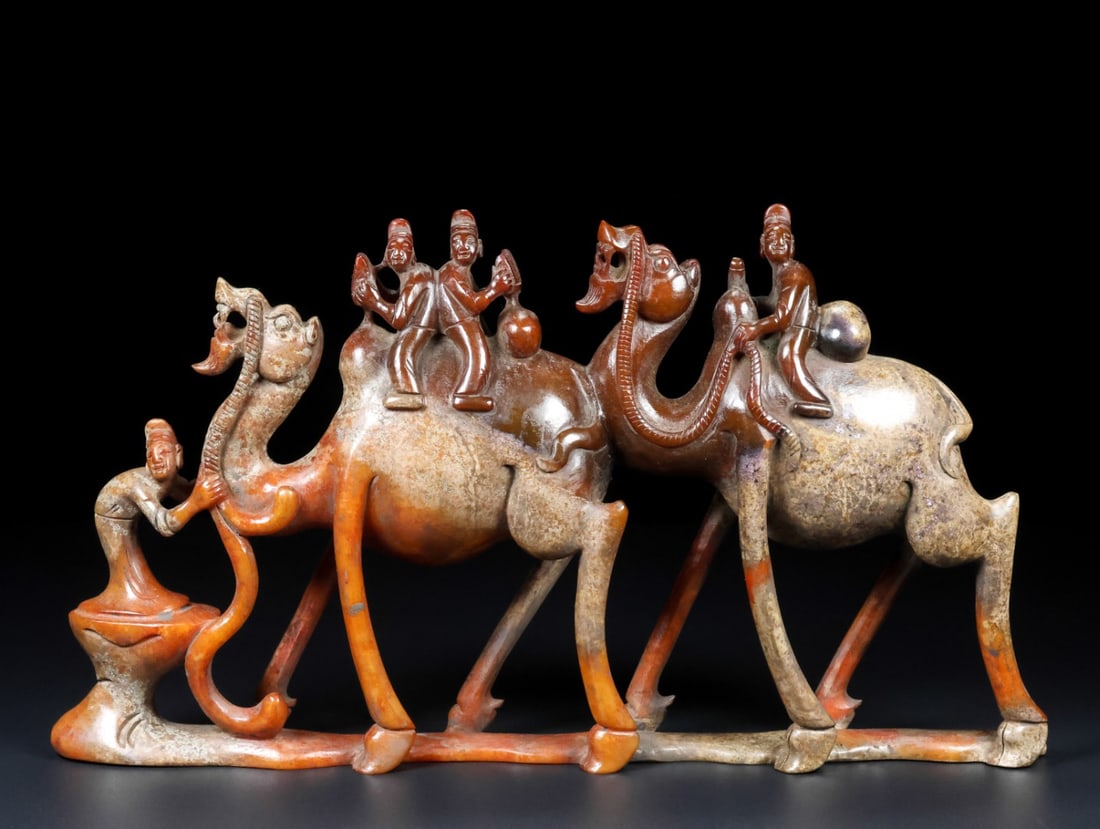 An Exquisite White Jade Camel Ornament (1 of 9)