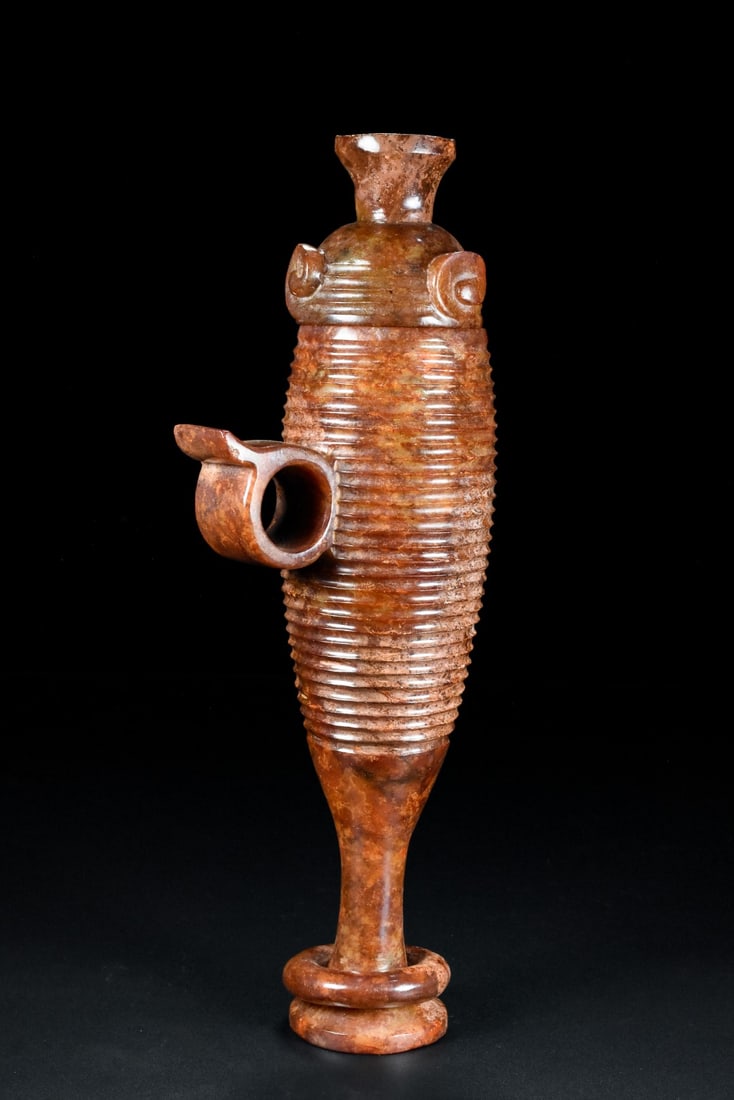 An Exquisite White Jade Cup - 4