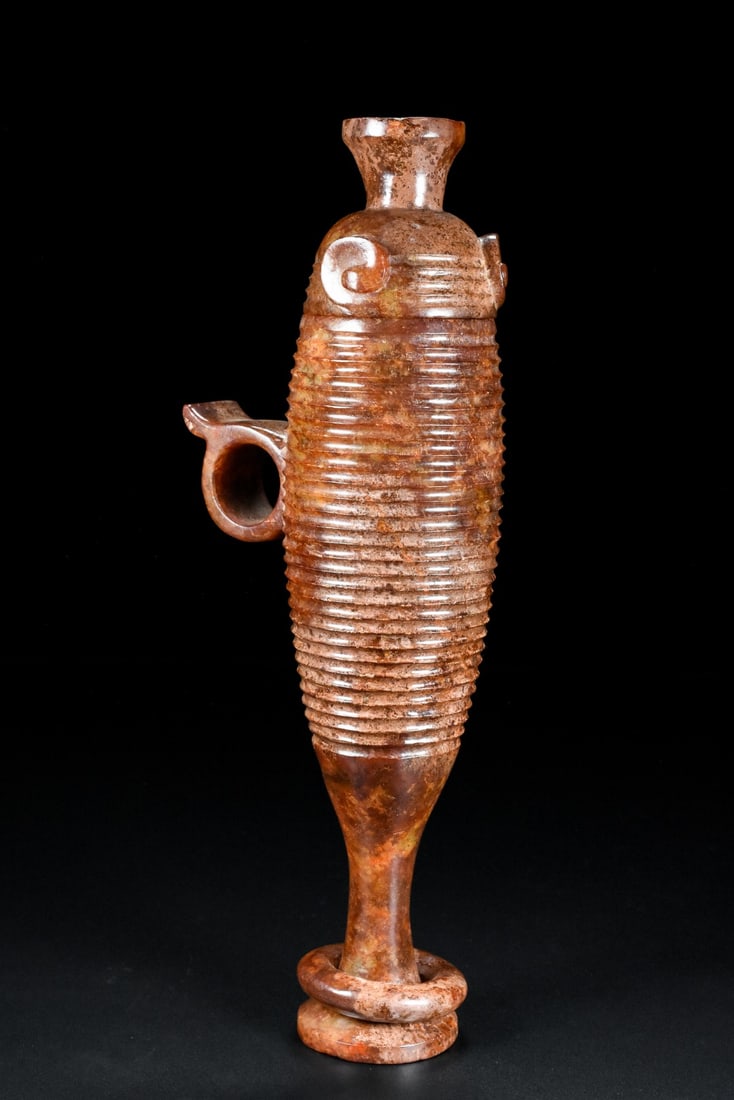 An Exquisite White Jade Cup - 5