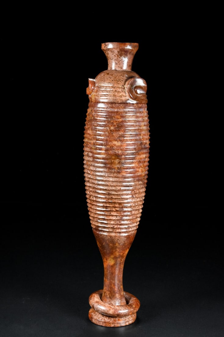 An Exquisite White Jade Cup - 6