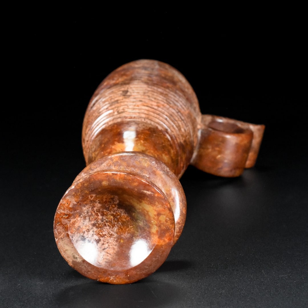 An Exquisite White Jade Cup - 8