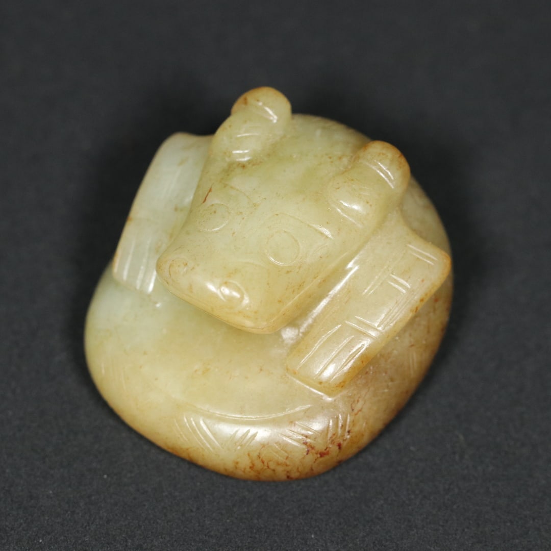 An Exquisite White Jade Dragon Pattern Seal - 3