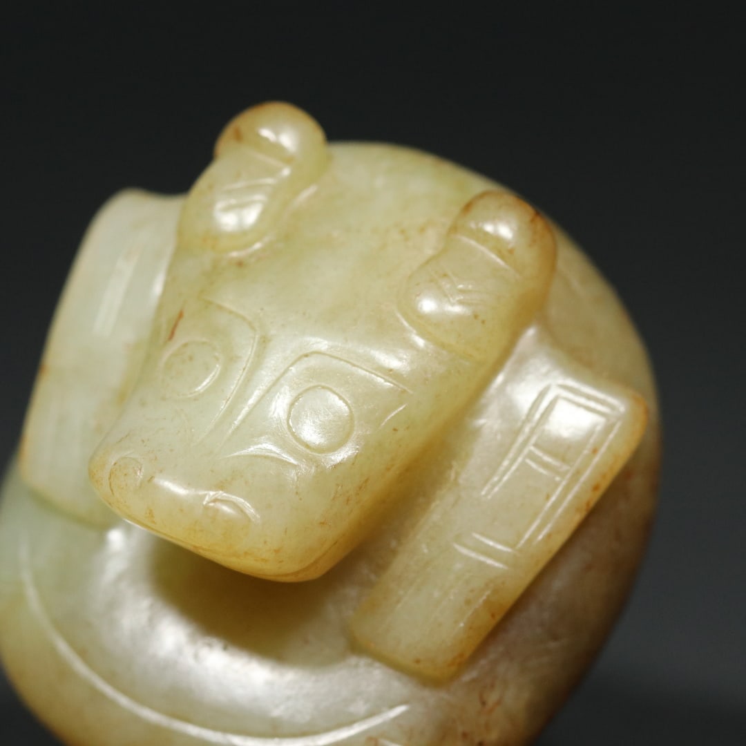 An Exquisite White Jade Dragon Pattern Seal - 4