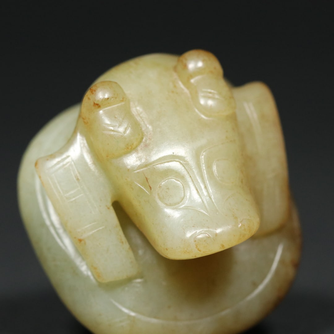 An Exquisite White Jade Dragon Pattern Seal - 5
